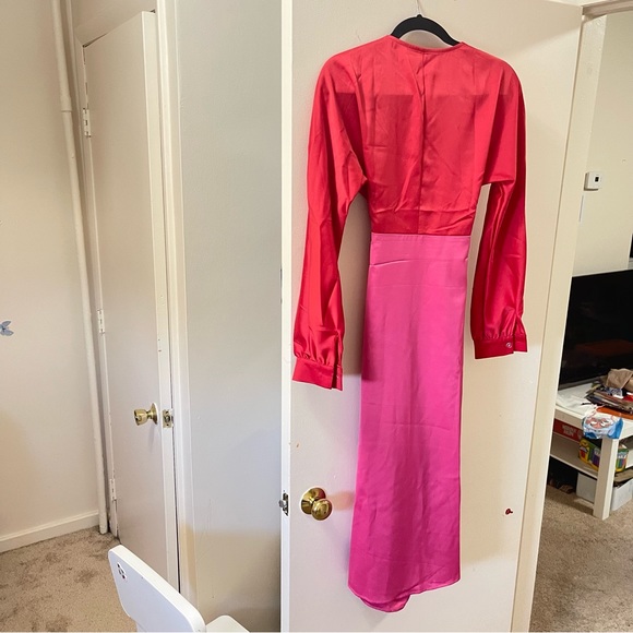 Pink  and red dress nwt size small - Picture 7 of 7